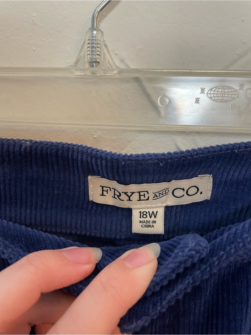 FRYE AND CO. Navy Blue Corduroy Mini Skirt - Picture 5 of 7